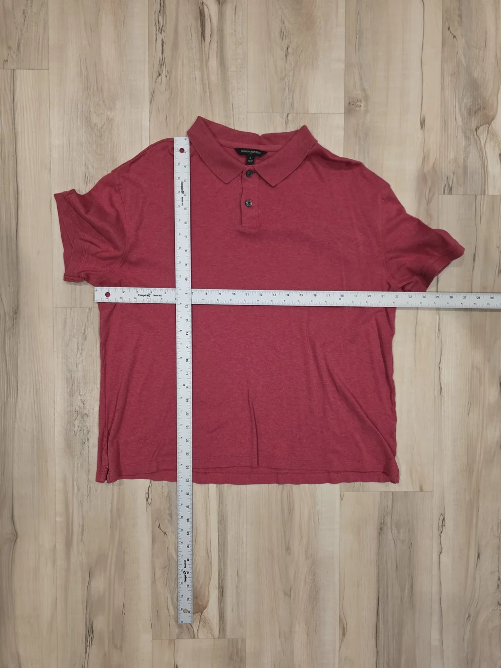 Banana Republic Red Short-Sleeve Polo